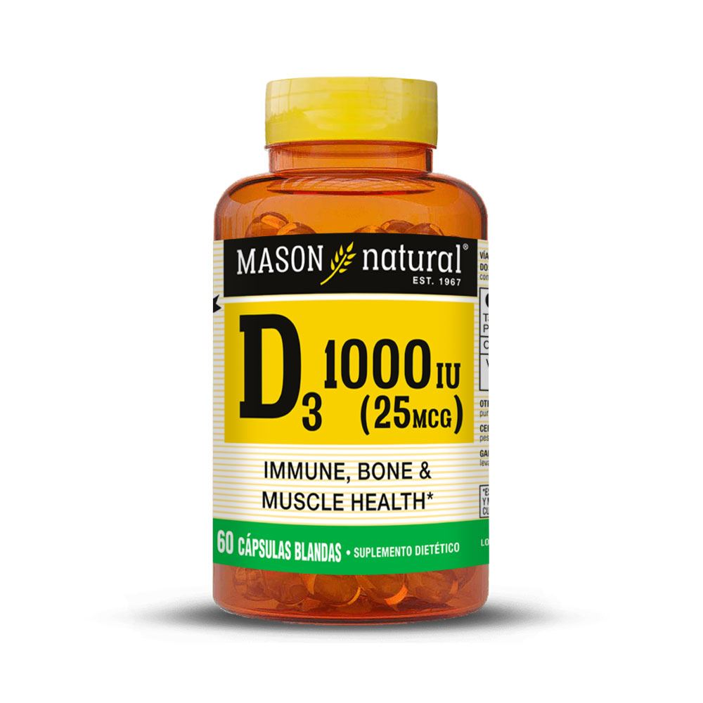 VITAMINA D3 1000 UI (60 SOFTG)